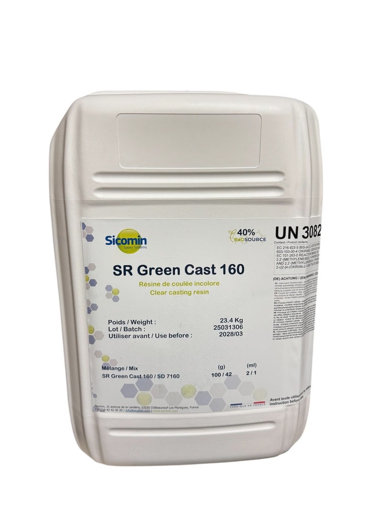 EPOKSI GREENCAST 160 KIRKAS VALUHARTSI 23,4 KG 