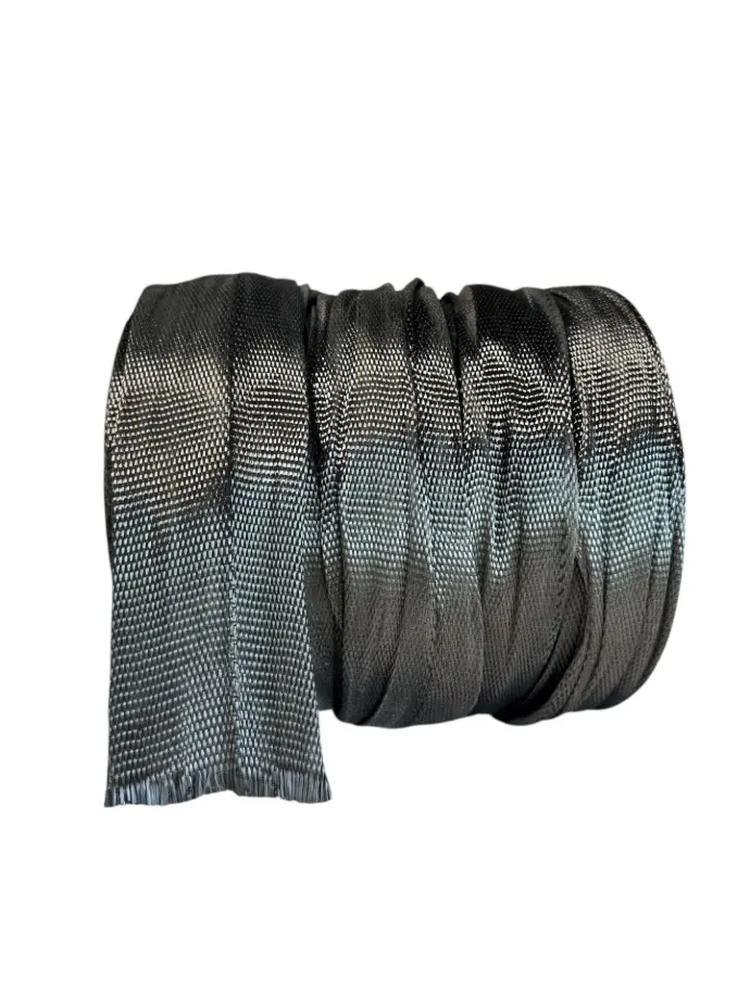 CARBON FIBER BRAID UD ELAS D=80 MM 510 G/M2 128 G/M 1012/80
