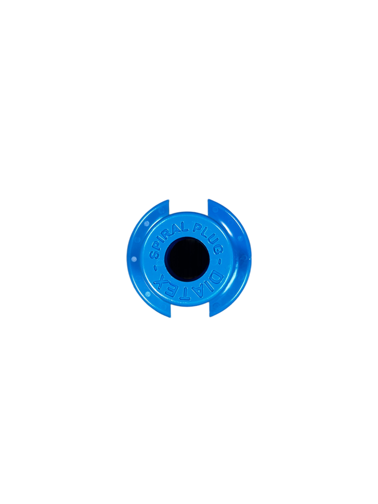 PASS-THROUGH CONNECTOR FOR SPIRAL, 16MM PIPE, BLUE 50 PCS / BAG