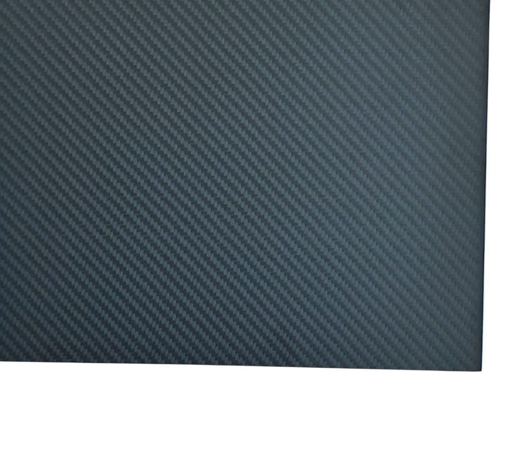CARBON FIBER PLATE 2 MM, MATTE 90x90 CM