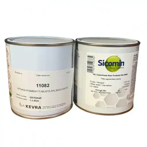 [11082] EPOKSI PIGMENTTI MUSTA RAL9005 0,95 KG 