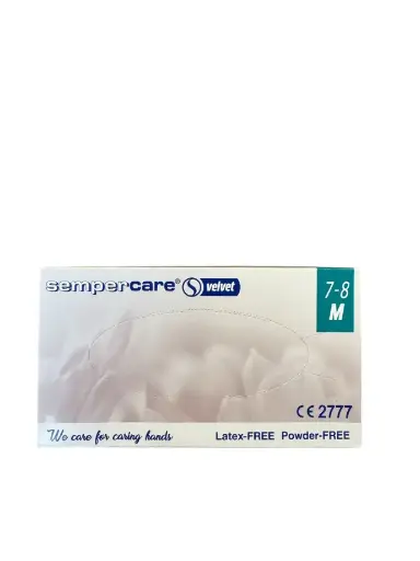 [70198] NITRILE PROTECTIVE GLOVES M, 1 BOX (100 pcs) POWDER-FREE, size M